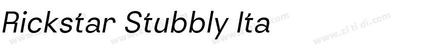 Rickstar Stubbly Ita字体转换